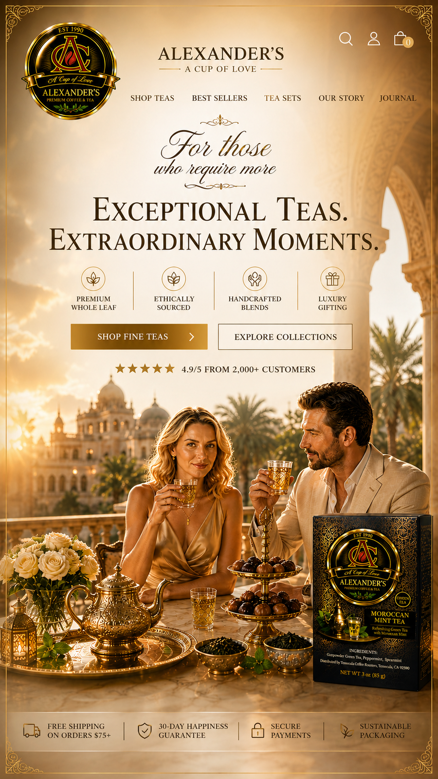 <p><strong>The Art of Refined Tea</strong></p>